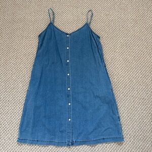 Wilfred Blue Denim Slip Dress